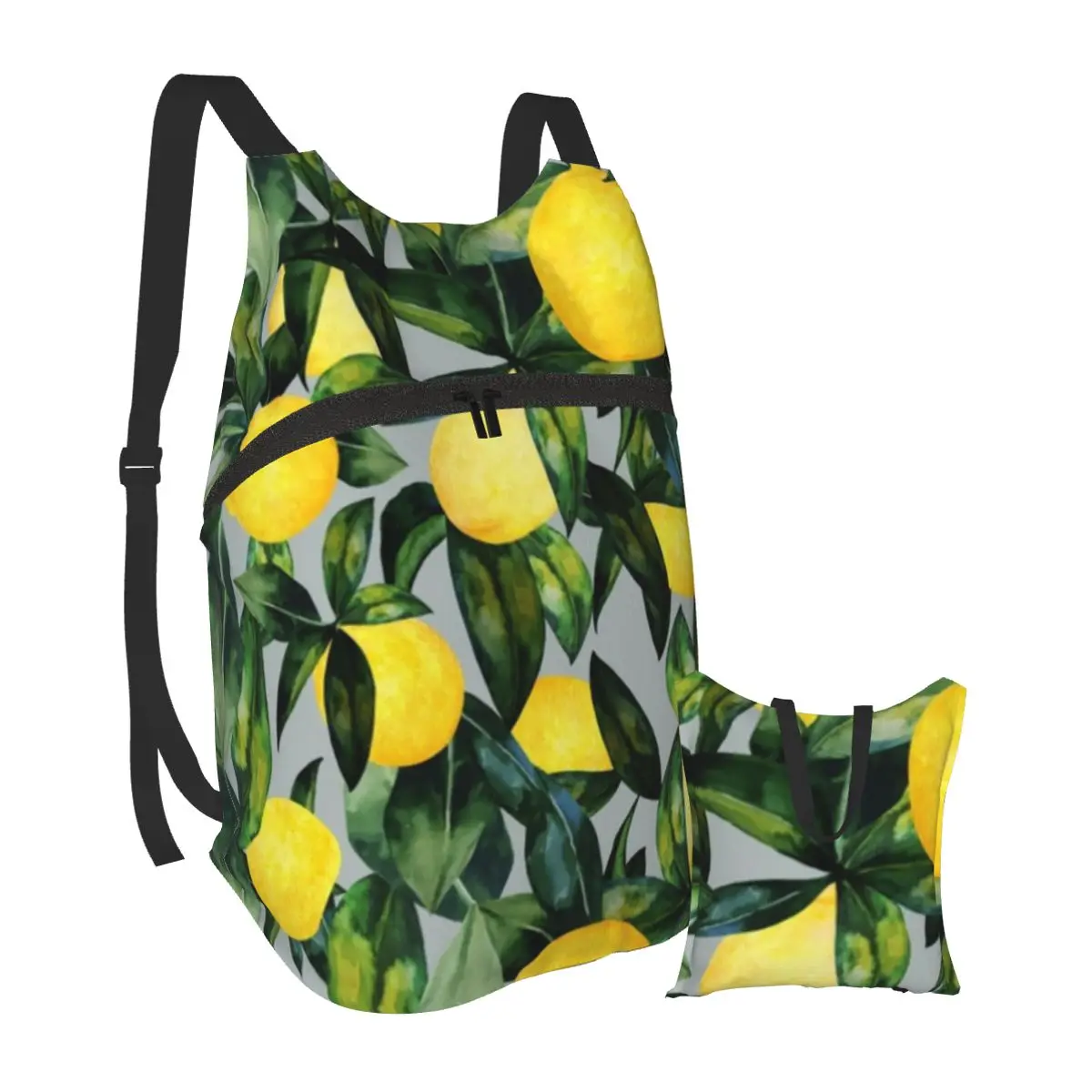 

Lemon Backpacks Youth Soft Cool Backpack foldable Camping Bags