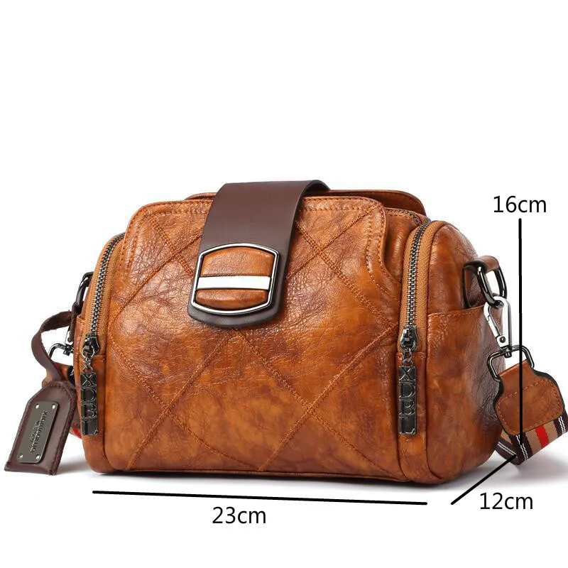 

YourSeason Ladies 2021 Soft Leather Fashion Shoulder Bags Solid Color Women Crossbody Vintage Bags Large Capacity