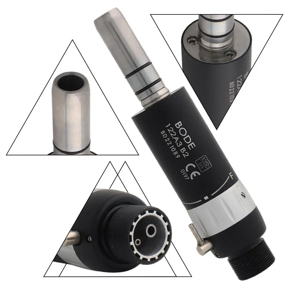 Стоматологический низкоскоростной наконечник цветной прямой нос контр-угол