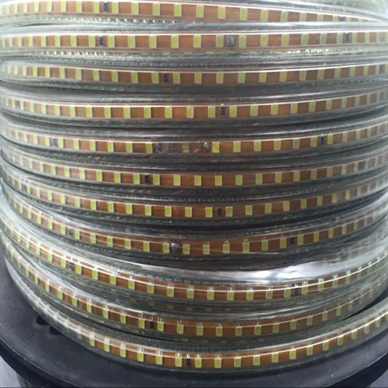 1 м ~ 25 SMD 2835 3528 AC 220 В Светодиодная лента водонепроницаемая гибкая 120 светодиодов/м