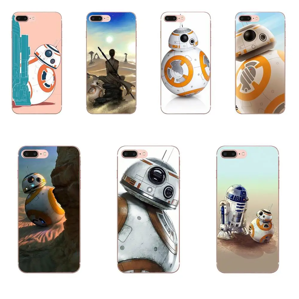 Мягкий с рисунком из ТПУ чехол Starwars Bb-8 Droid Robot Bb8 S для Apple iPhone X XS Max XR 4 4S 5 5C 5S SE 6 6S 7 8 Plus