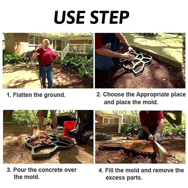 8 типов сделай сам Плесень Для дорожек в саду многоразовое устройство для