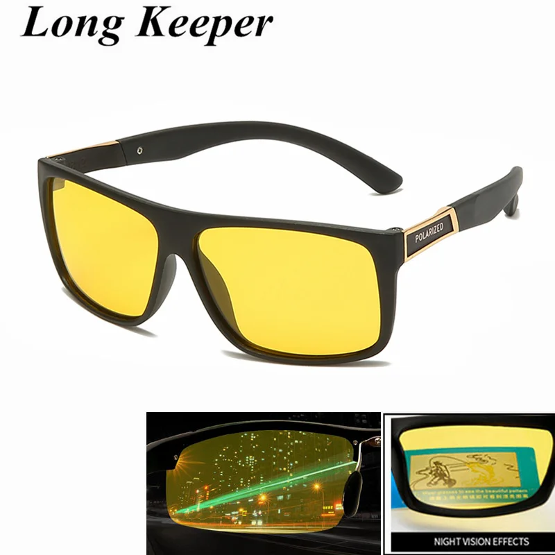 

Men Women TR90 Night Vision Driver Goggles Sun Glasses Car Driving Sunglasses UV400 Anti-glare oculos Accessories