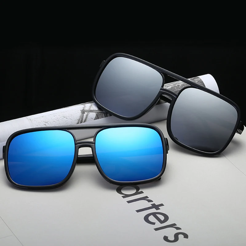 

Big Box Fashion Sunglasses Men and Women Sunglases Retro Square Glasses Sunglass Shades for Women
