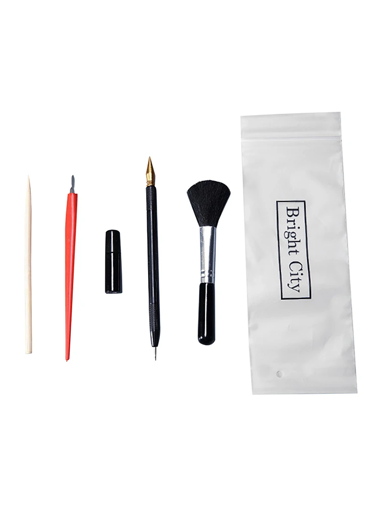 

5pcs Repair Fluid Beginners Scraper Bamboo Stick Scratch Painting Art Tools Complete Scratching Drawing Tool Set