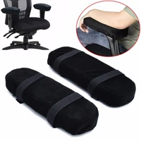 2pcs slow rebound memory foam armrest cushion pad black breathable chair mat elbow rest cushion for office home chairs mayitr