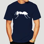 Хит продаж, мужские забавные Повседневная плинтованная футболка, Т-футболка приталенные мужские модные футболки с Ushuaia Ibiza муравьев вечерние рекламная акция Черная футболка для men-4642A
