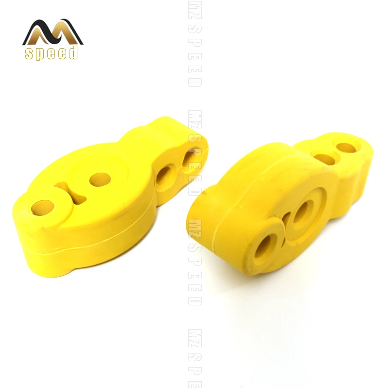 Автомобильные аксессуары 2 шт. 4 отверстия желтые Универсальные выхлопные трубы