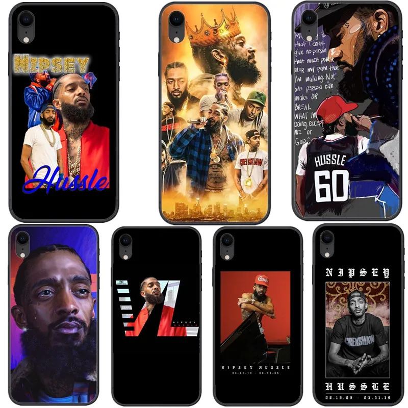 Rapper Nipsey Hussle резиновый черный мягкий чехол для телефона из ТПУ iPhone 8 8Plus 7Plus 6 6splus X XS
