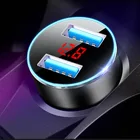 Стильное мини-зарядное устройство с двумя USB-портами для автомобильного прикуривателя, переходник для Jaguar XF XJ XJS XK S-TYPE XJ8 XJL XJ6 XKR