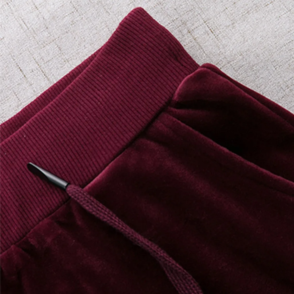 

Women Autumn Long Sleeve Velvet Lady Set Long Pants Casual Sportswear Women Sports 2 Pieces Set Sweatshirts tracksuit women