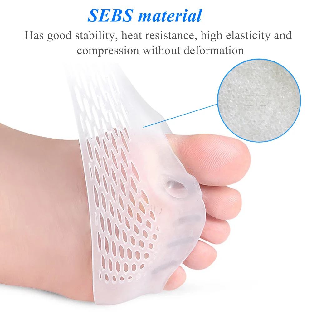 EiD Insoles Forefoot Pads for Women High Heel Shoes Foot Blister Care Toes Insert Pad Silicone Gel Insole Pain Relief Separator