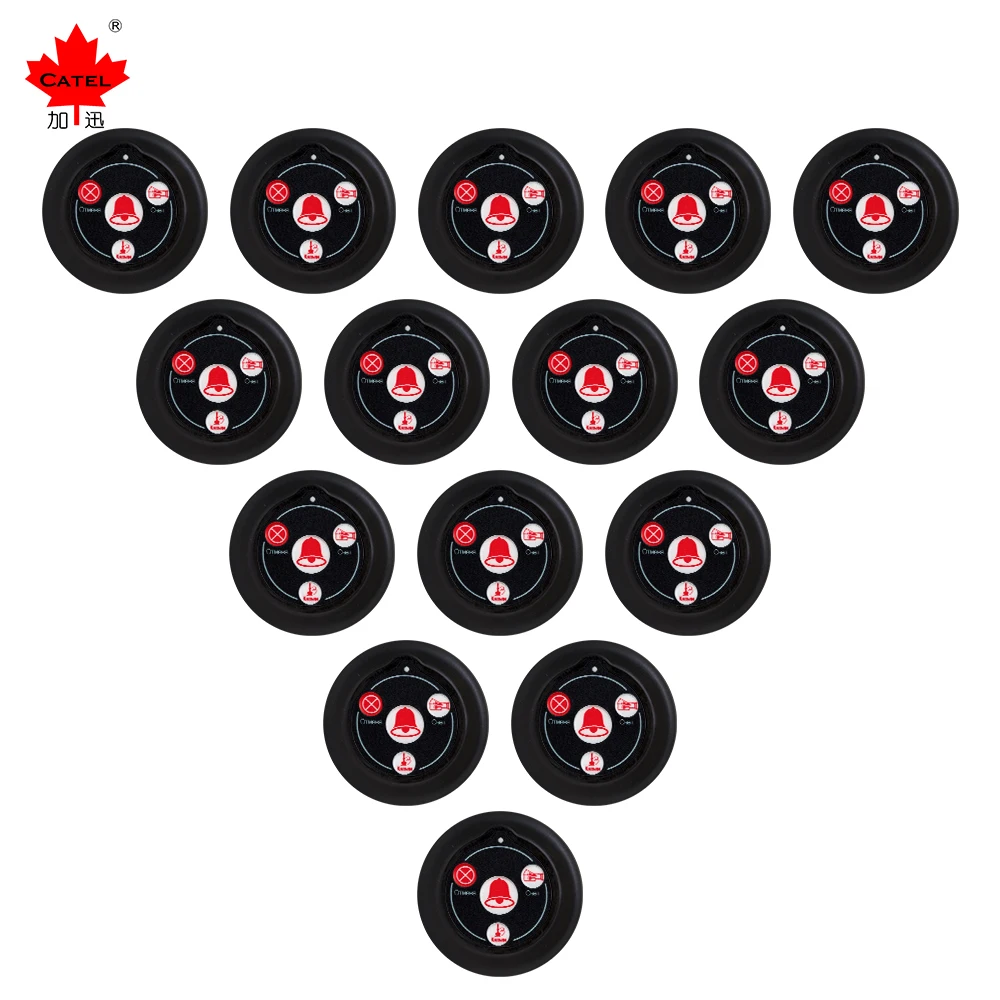 CATEL Russian Wireless Calling System Call Button Transmitter Paging Pager for Restaurant Hotel Cafe Waiter Service Bell Buzzer