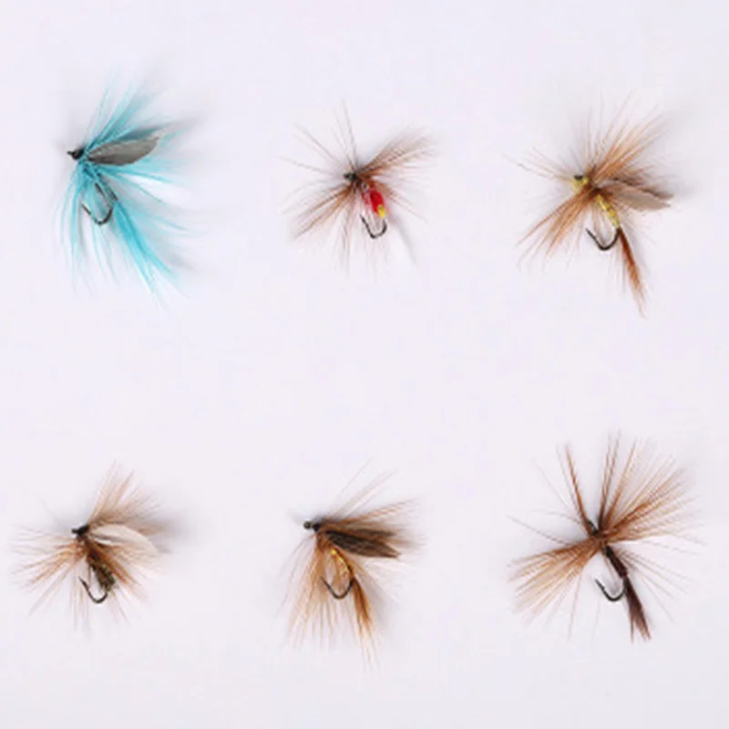 Нахлыстовая приманка рыболовный крючок с разноцветными перьями и зазубринами