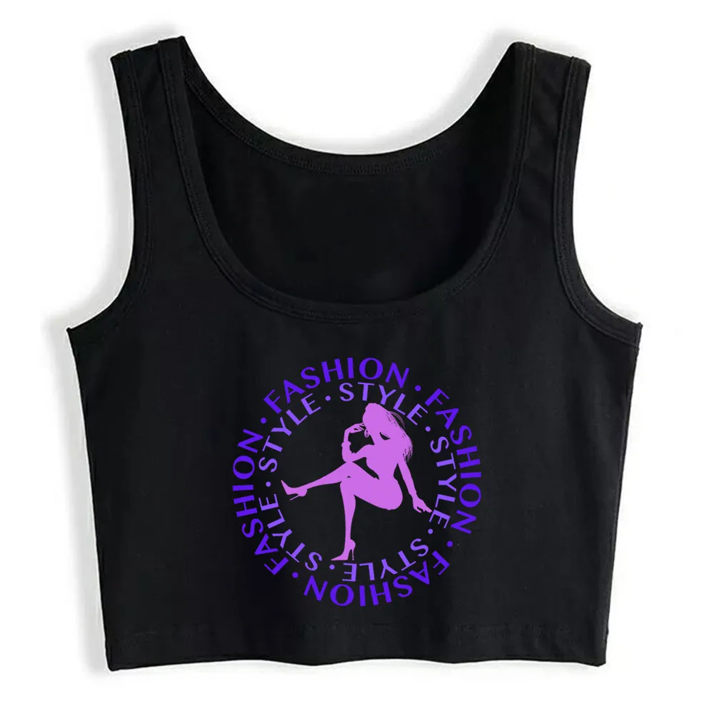 

Crop Top Women Fashion Style Purple Harajuku Tank Top Women Custom Women Clothes