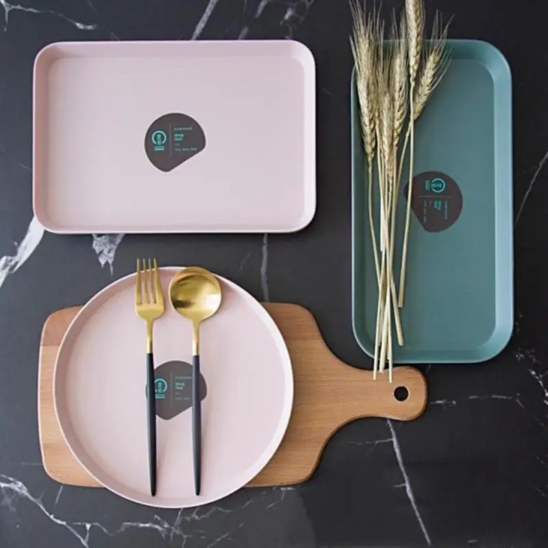 Скандинавские геометрические лотки для хранения чая завтрака хлеба тарелка