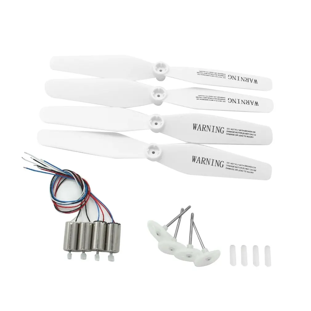 

2 Pairs RC Drone Engine Motors with Gear 4PCS AB Propellers Blades Protective Rings Spare Parts for SYMA X5UC/X5UW Quadcopter