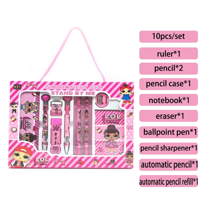 

LOL Surprise Dolls School Supplies lols surprise action dolls toys stationery sets for girl's gifts