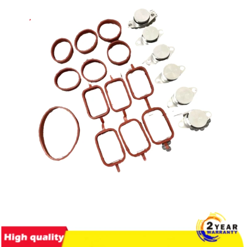 

6 PCS 22/33mm OEM design by aluminum For BMW 320d Swirl Flap Blanking Plates seal with intake manifold gasket 6 cylinder