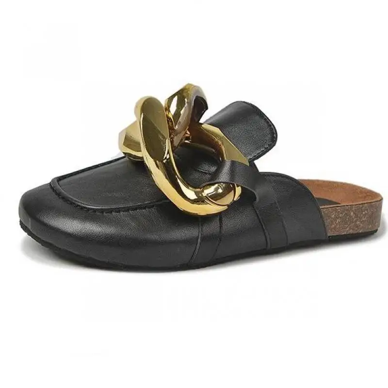 Брендовые дизайнерские женские тапочки модные большие сандалии с золотой