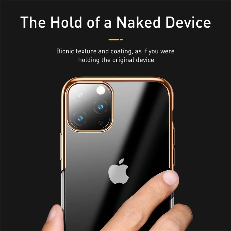 Baseus Luxury Transparent Case For iPhone 11 Pro Max Ultra Thin Cover 5.8 6.1 6.5 Cases Newest Coque | Мобильные телефоны и