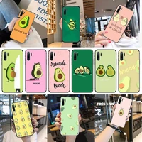 avocado aesthetic cute fashion phone case for huawei p40 p20 p30 mate 40 20 10 lite pro nova 5t p smart 2019
