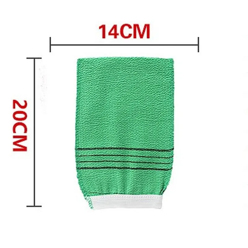 Двухстороннее полотенце для душа скраб тела корейское отшелушивающее ванны