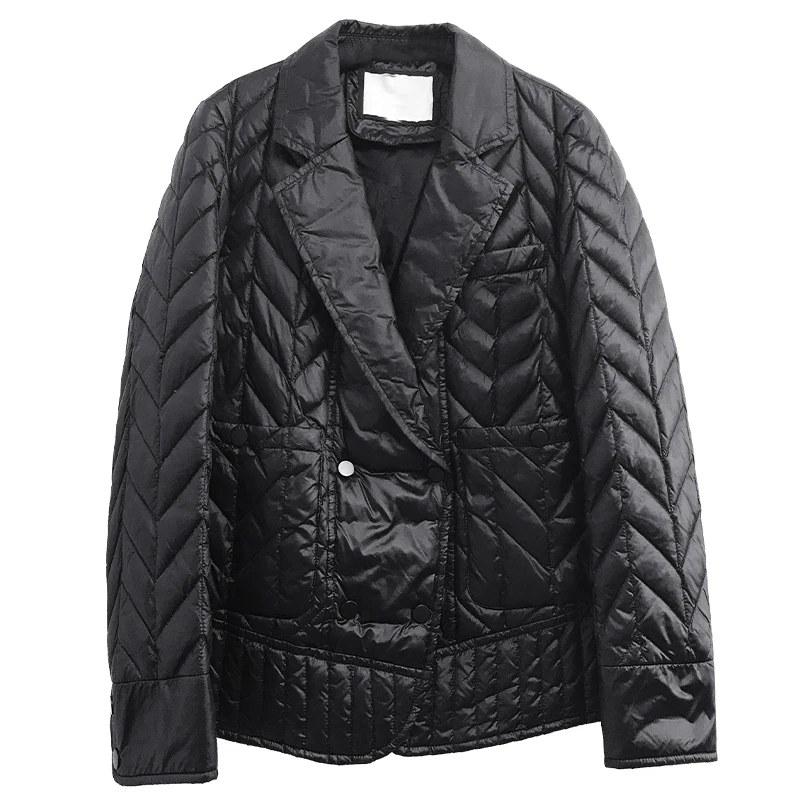 Autumn Fashion Trend Warm Lightweight Super Hot Short Overcoat Female Plus Size Light Blazer Women's Winter Puffer Down Jacket