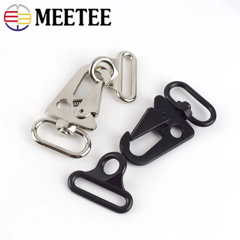 Meetee 5/10 комплектов 40 мм застежки для сумки карабин двойные пряжки улицы Рюкзак