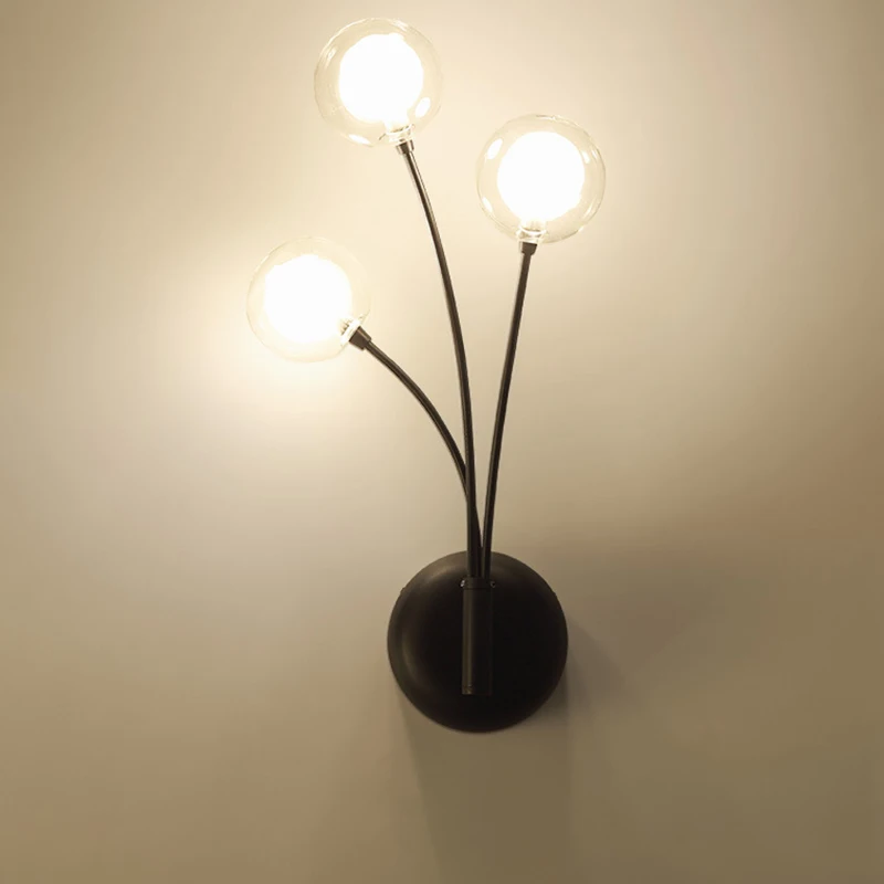 Современный алюминиевый и акриловый G4 led magic bean 3 головки настенный светильник для