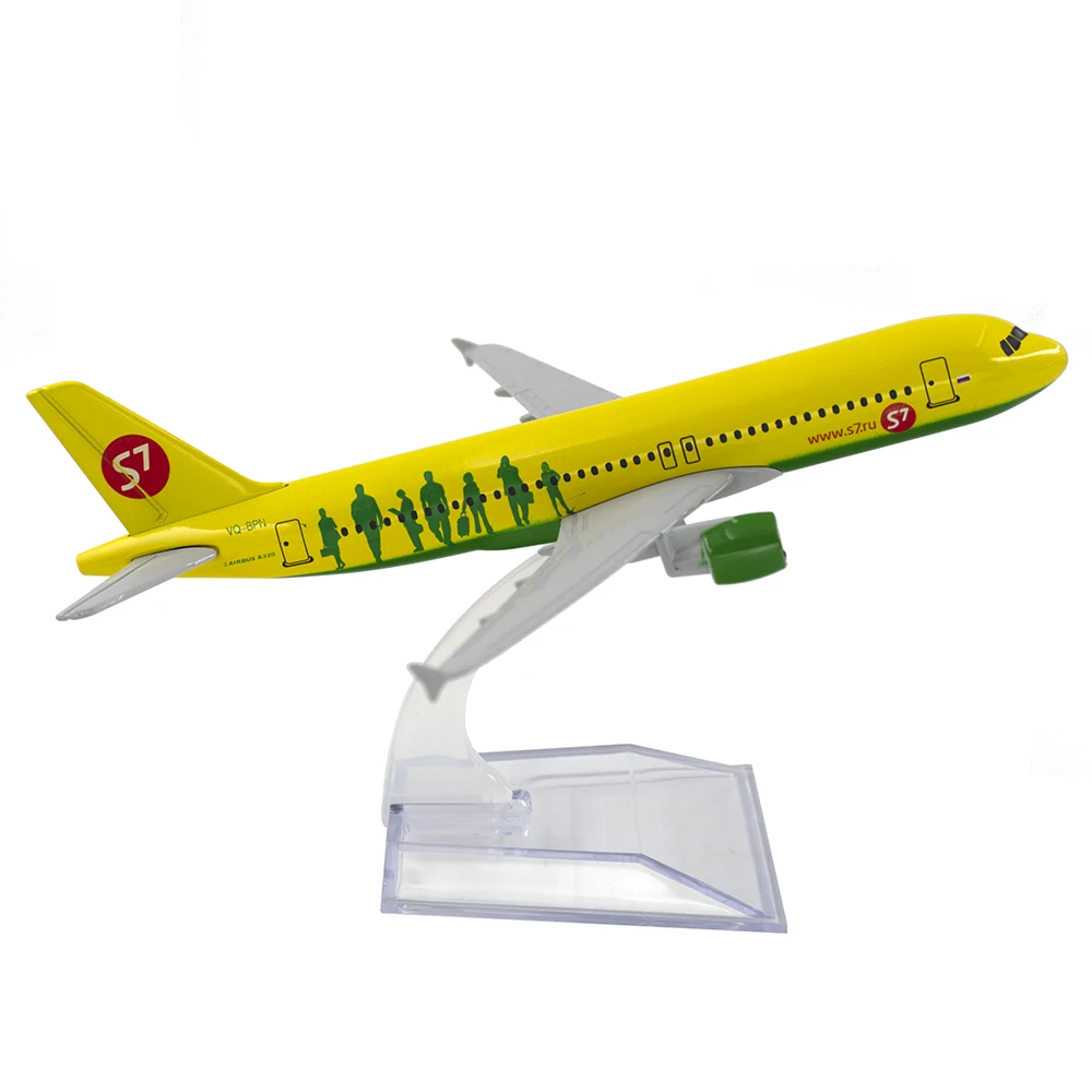 

Модель самолета S7 A320 из сплава, 16 см, 1/400 год