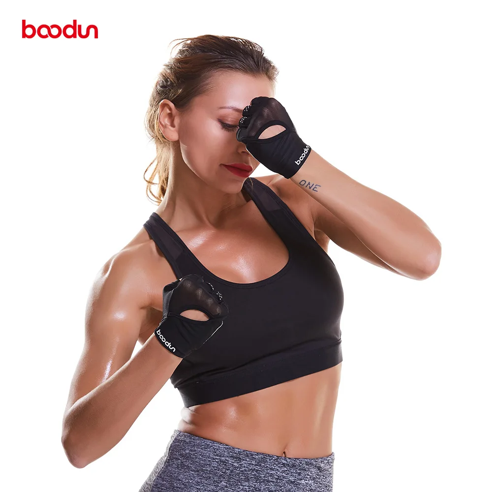 BOODUN для тренажёрного зала перчатки Для женщин дышащий противоударный Фитнес