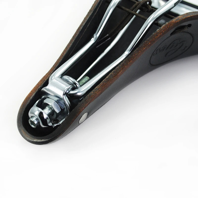 Велосипедное седло в стиле ретро кожаное велосипедное из натуральной яловой