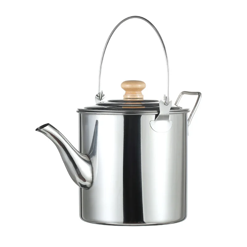 Уличная Вешалка из нержавеющей стали для кемпинга большая емкость чайник