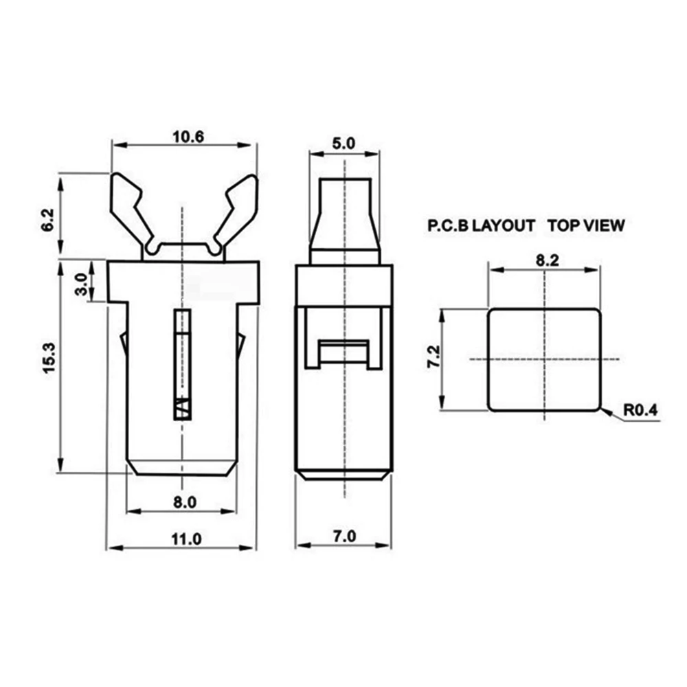 

10PCS PR-001 Self-Locking Small Door Lock Switch for MS Air Conditioner Set-top Bbox TV DVD EVD Door Cover
