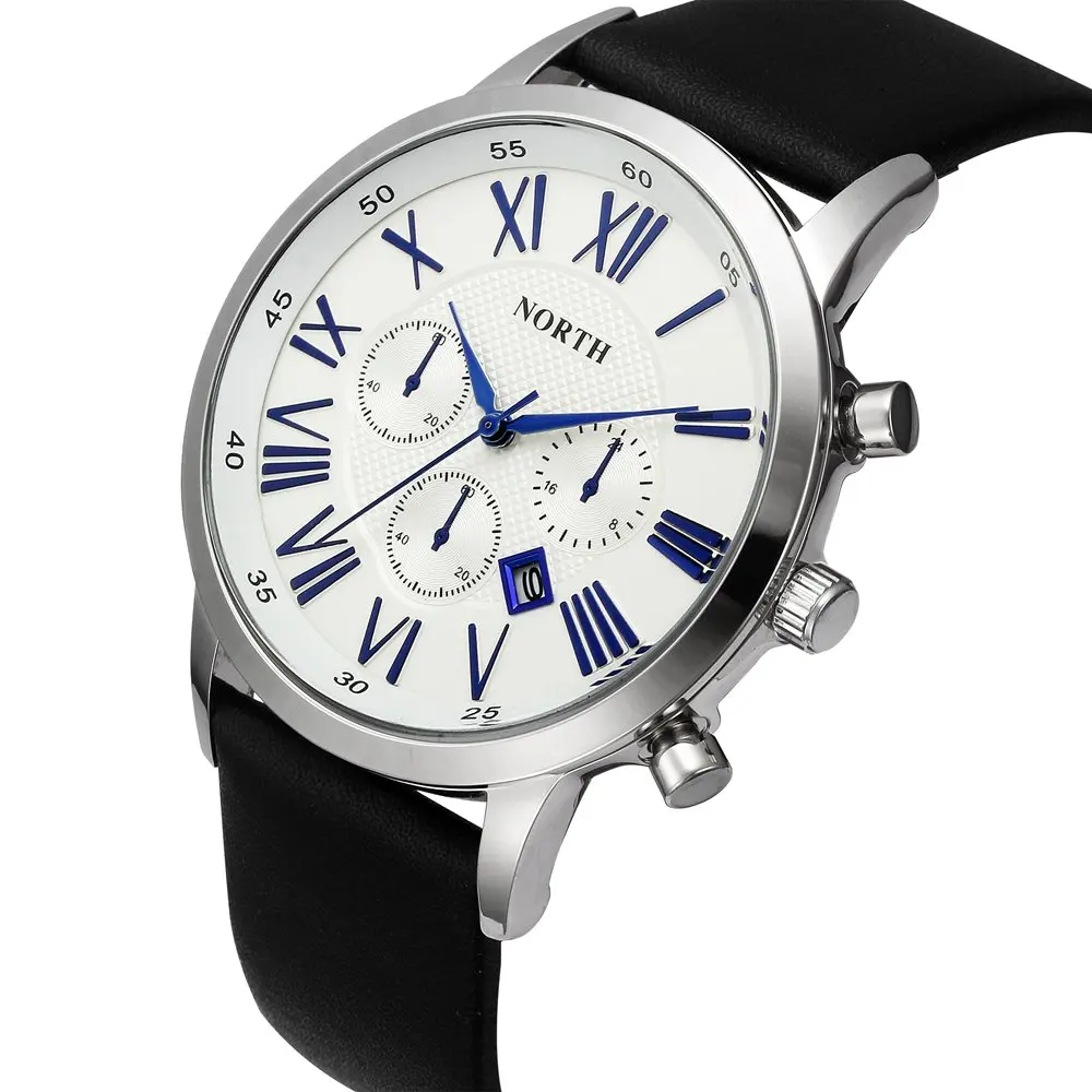 Часы наручные мужские с римскими цифрами роскошные классические кварцевые