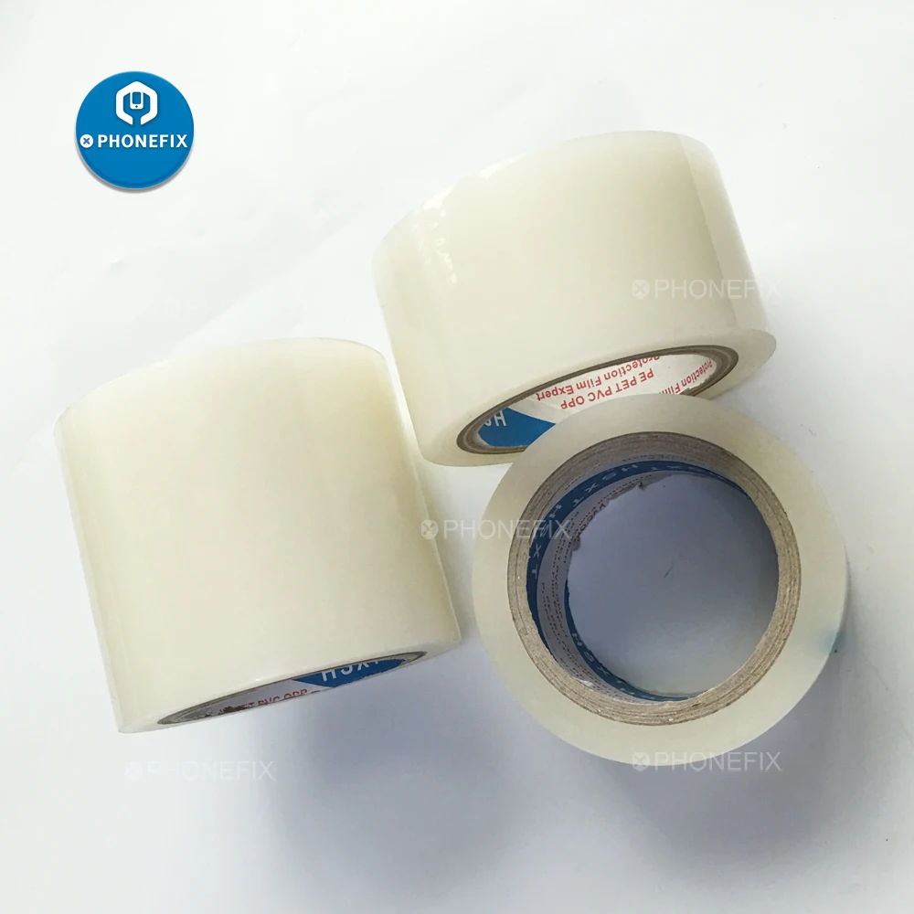 Клейкая лента 50 м прозрачная водонепроницаемая без следов для очистки экрана