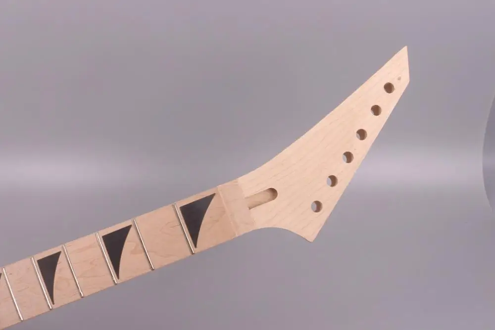 Maple Guitar Neck 24 fret Reversed Headstock Replacement Unfinished Locking Nut | Спорт и развлечения