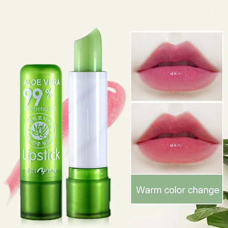 Макияж с алоэ Уход за губами увлажняющий бальзам стойкая помада изменением