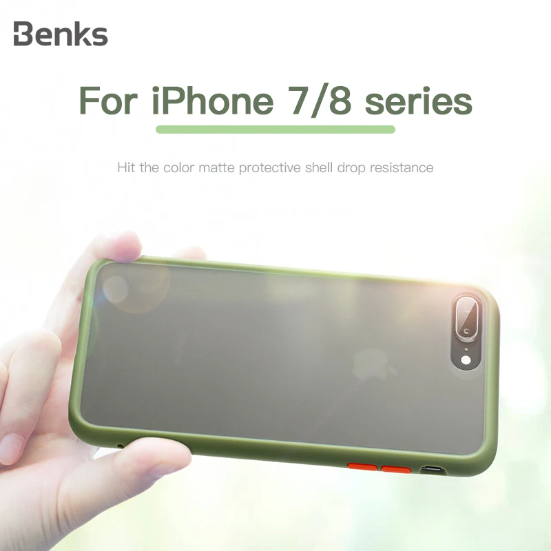 Брендовый Модный чехол Benks для iPhone 7 8 Plus мягкий силиконовый из искусственной кожи