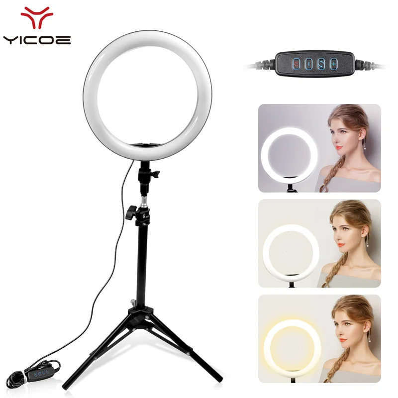 Селфи светодиодный кольцевой светильник держатель мобильного телефона фото Stdio