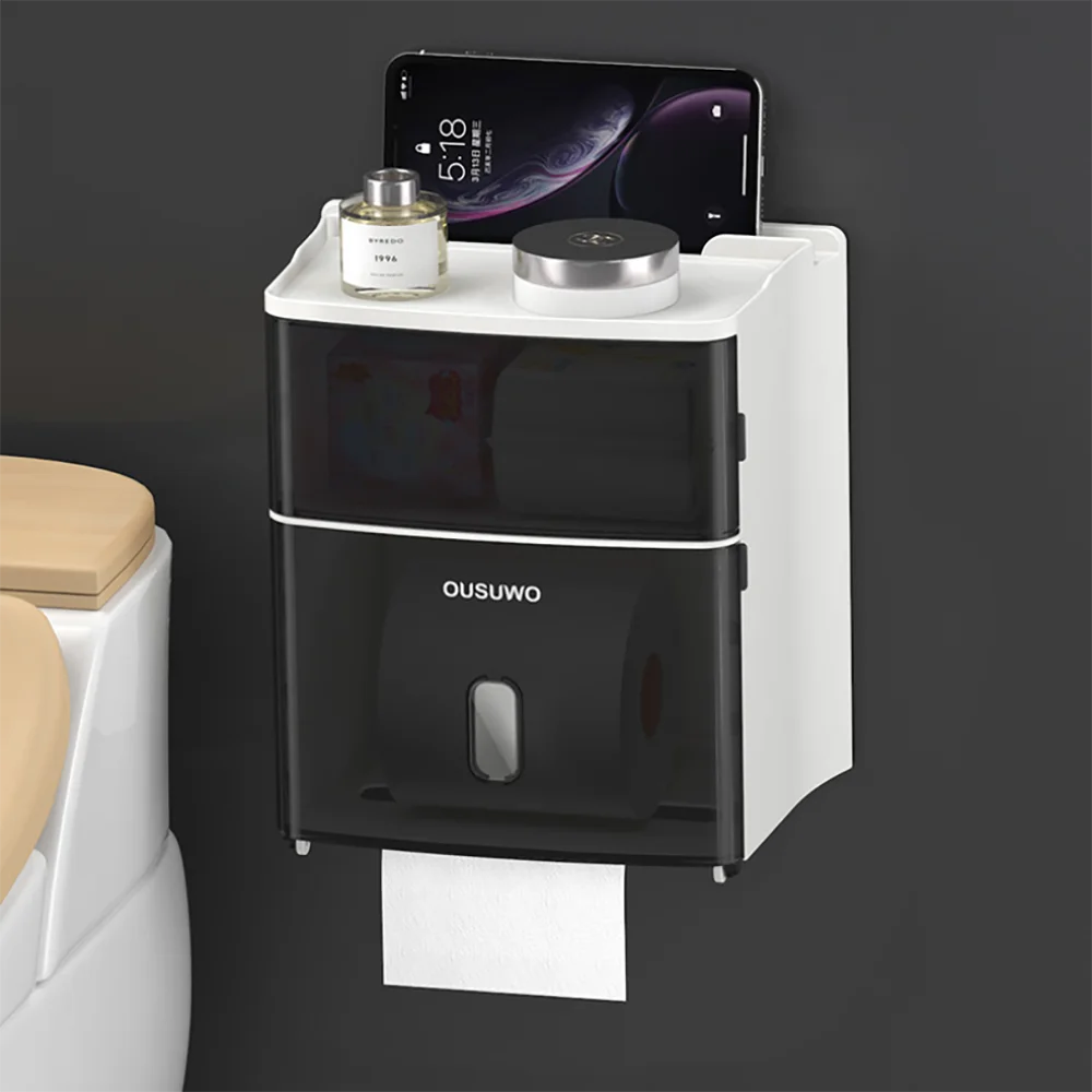 Новая бытовая настенная Водонепроницаемая коробка для туалетной бумаги