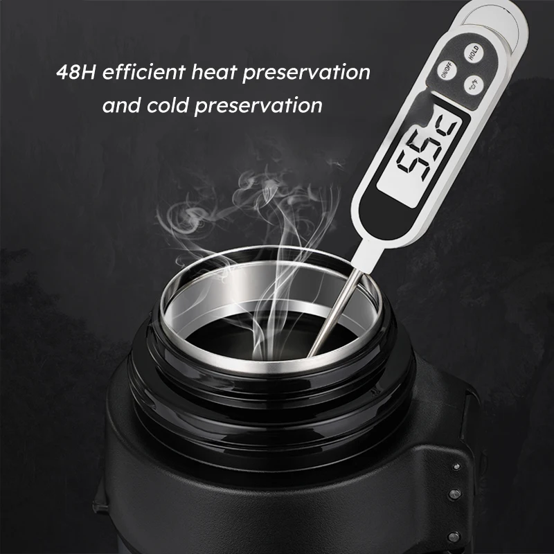 Термос FEIJIAN вакуумная фляга большой емкости бутылка для воды подходит кемпинга