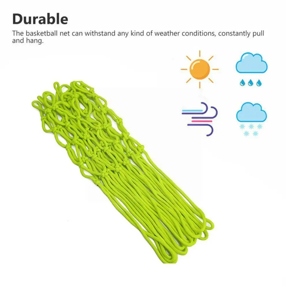 

1pcs Luminous Basketball Net Green Fluorescent Basketball Basketball Sports Net Night Fluorescent Standard Basketball 6