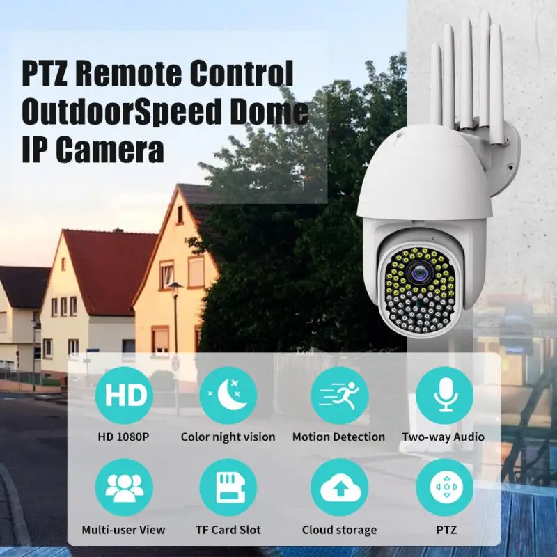 IP камера облачная 1080P Wi Fi PTZ с датчиком движения|Камеры видеонаблюдения| |