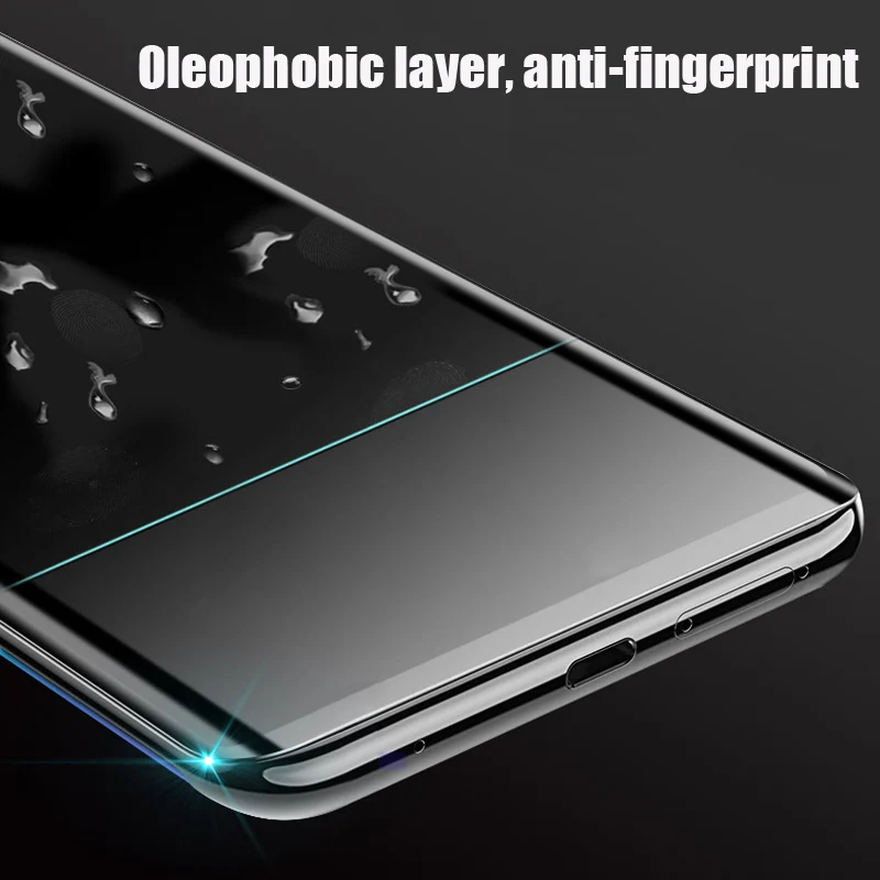 Прозрачное изогнутое жидкое ультрафиолет закаленное стекло для samsung Galaxy Note 10 S10 S8 S9 Plus S10E S7 edge Note 8 9 Защита экрана