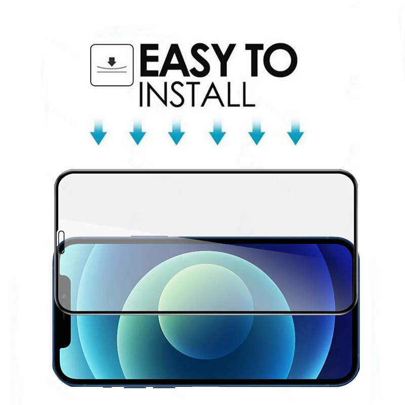 Для iPhone 12 Pro Mini XR X 11 Max Xs полное покрытие закаленное стекло Защитная пленка для