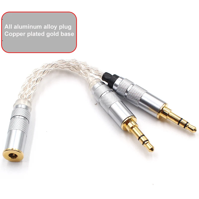 Стерео аудиокабель 12 нитей посеребренные серьги в виде Мужской Двойной 3 5 мм