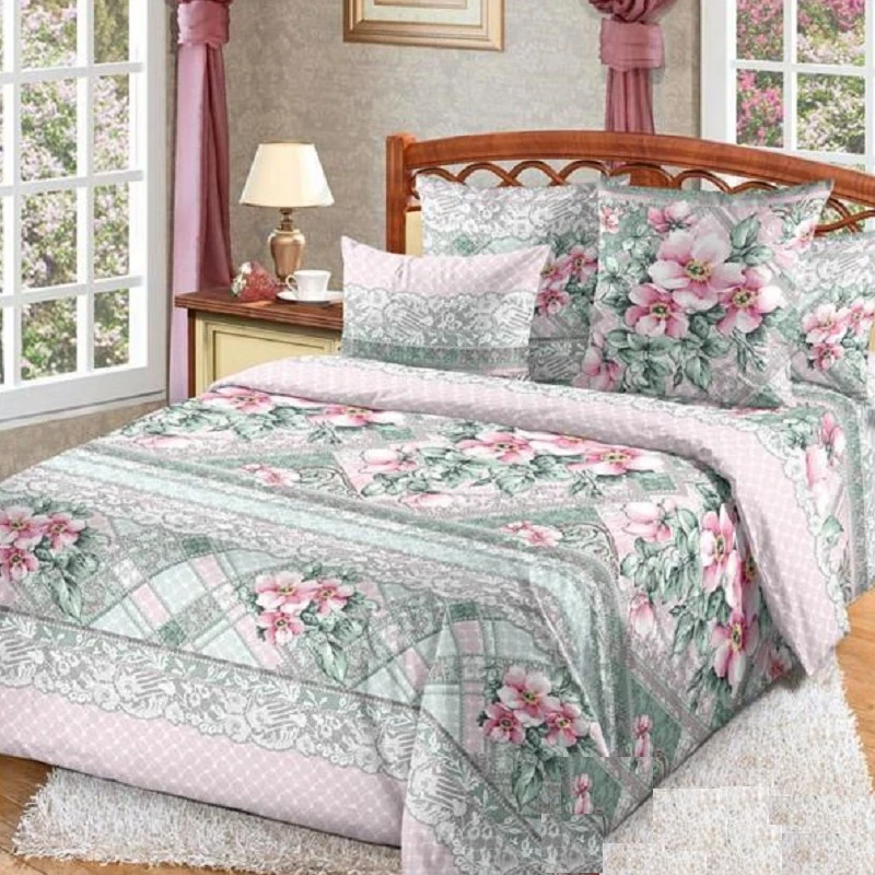 Комплект постельного белья двуспальный-евро Чебоксарский Текстиль Мальвина |