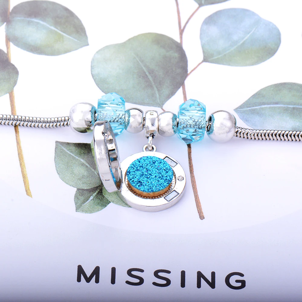 Медальоны для ароматерапии браслет из нержавеющей стали аромат диффузор